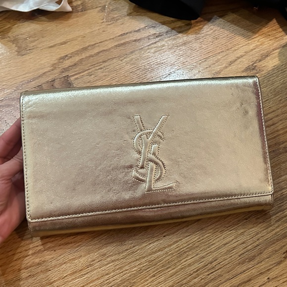 YSL Gold clutch - Picture 1 of 7